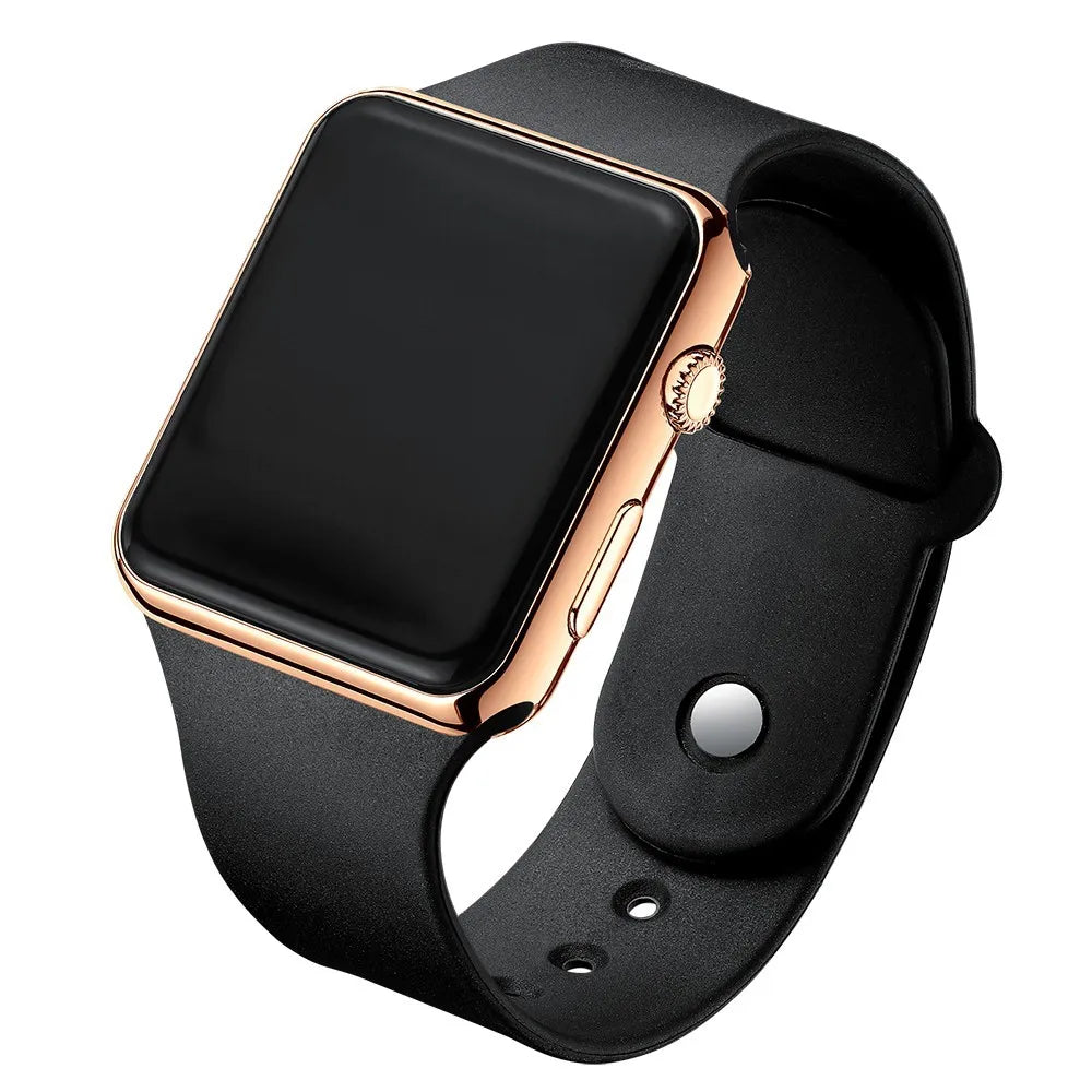 Luxury Unisex Slim Digital Watch | 8mm Ultra-Thin LED Rectangle Watch