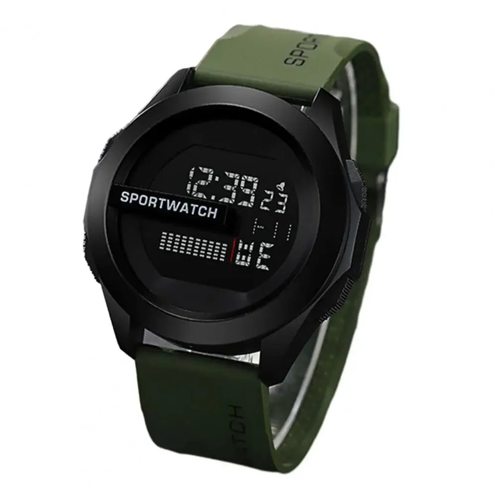 Luxury Men's Tactical Sports Watch | Executive LED Digital Chronograph & Waterproof Performance