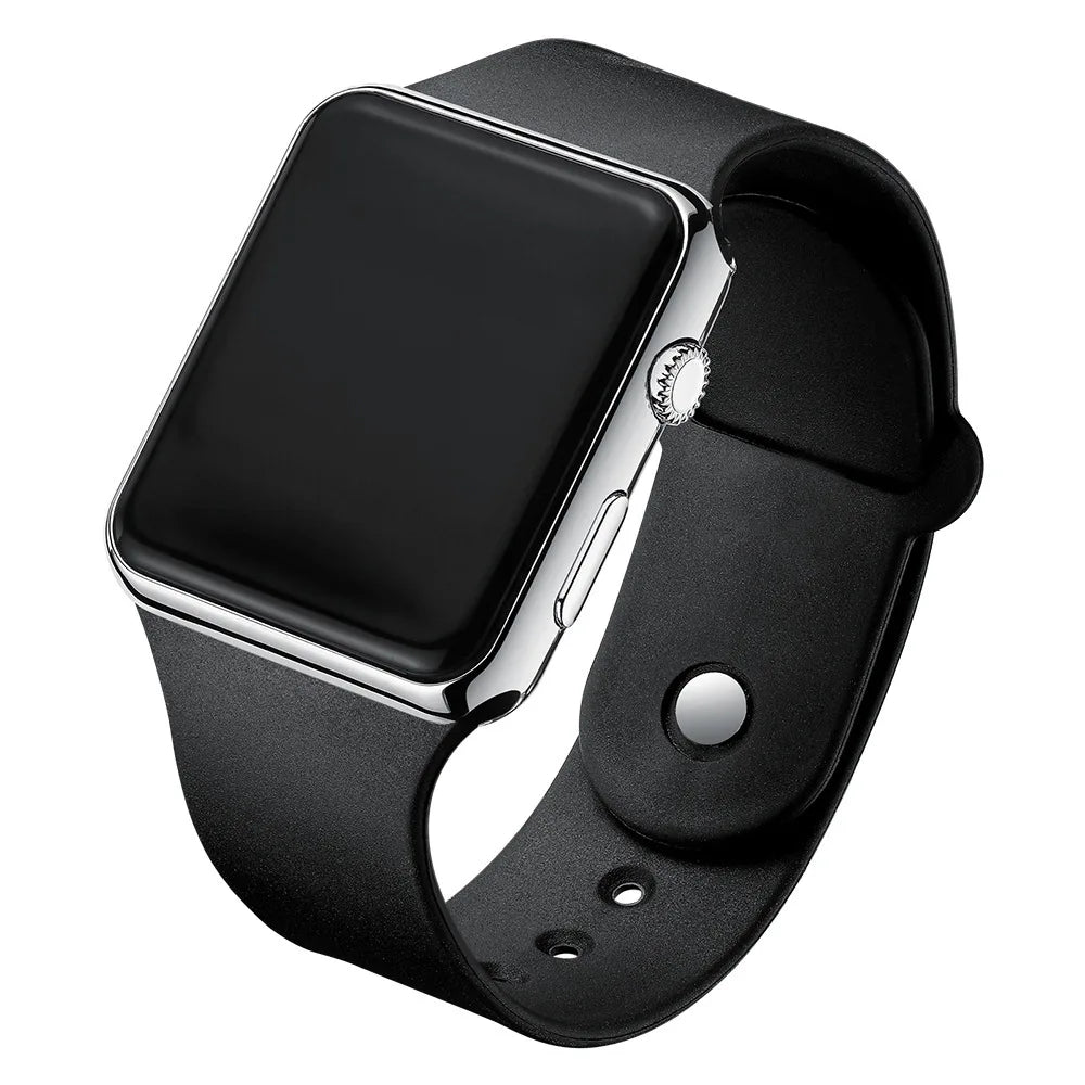 Luxury Unisex Slim Digital Watch | 8mm Ultra-Thin LED Rectangle Watch