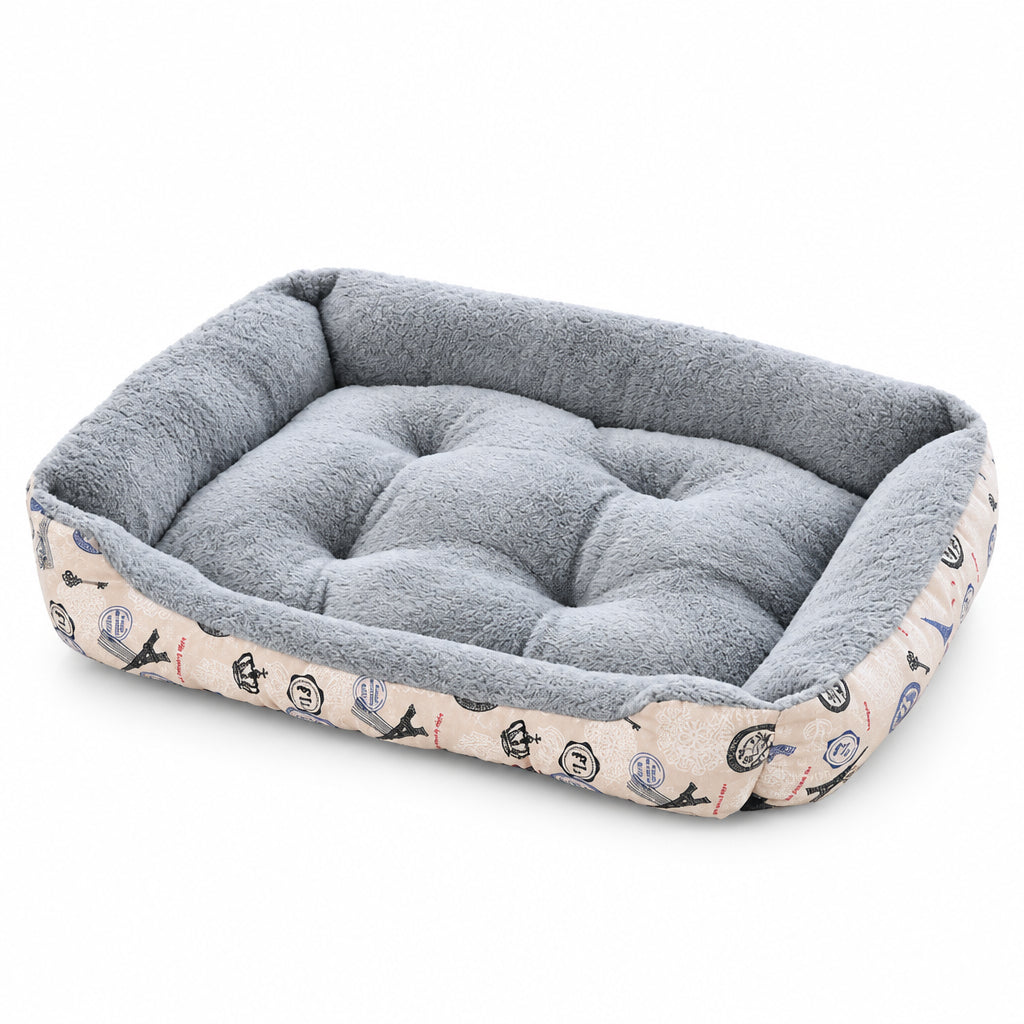 Plush 100% Cotton Breathable Dog & Cat Bed Cushion | Ultra-Cozy Pet Mat in 5 Sizes