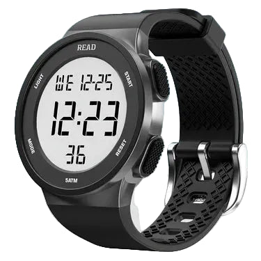 Multi-Function Digital Sports Watch with LED Backlight | 5ATM Waterproof Running Watch