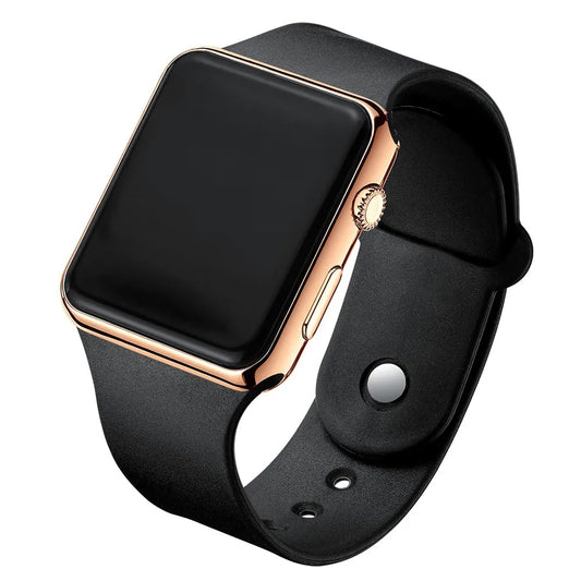 Luxury Unisex Slim Digital Watch | 8mm Ultra-Thin LED Rectangle Watch