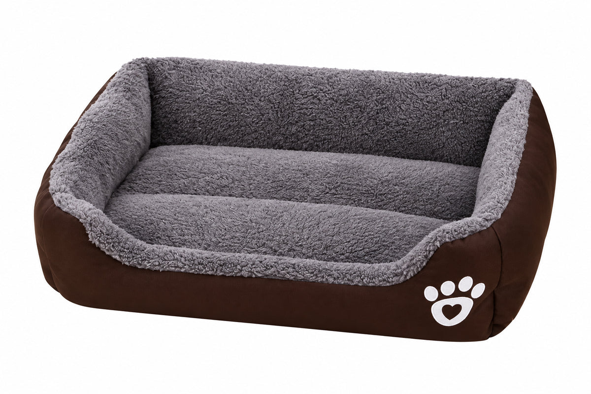 Plush 100% Cotton Breathable Dog & Cat Bed Cushion | Ultra-Cozy Pet Mat in 5 Sizes
