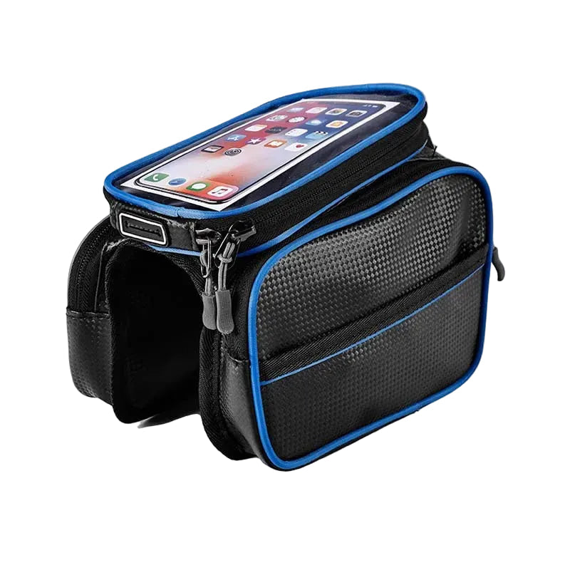 Waterproof Bicycle Top Tube Phone Bag | Touchscreen Frame Bag for Road & MTB