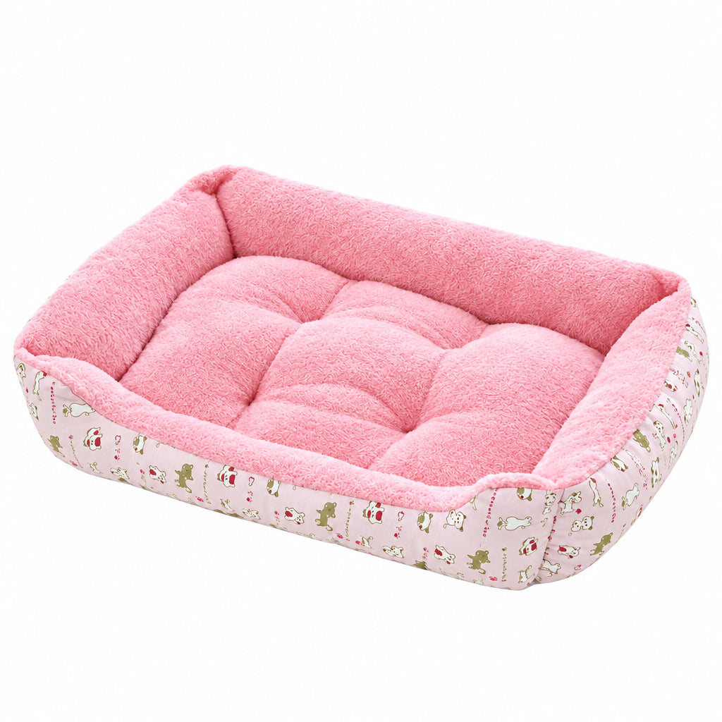 Plush 100% Cotton Breathable Dog & Cat Bed Cushion | Ultra-Cozy Pet Mat in 5 Sizes