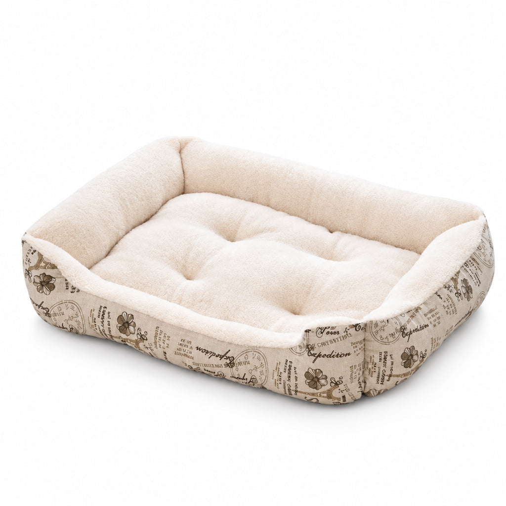 Plush 100% Cotton Breathable Dog & Cat Bed Cushion | Ultra-Cozy Pet Mat in 5 Sizes