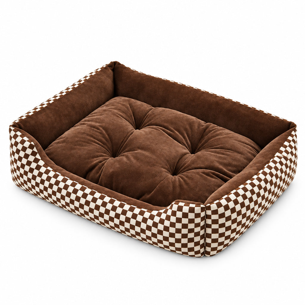 Plush 100% Cotton Breathable Dog & Cat Bed Cushion | Ultra-Cozy Pet Mat in 5 Sizes